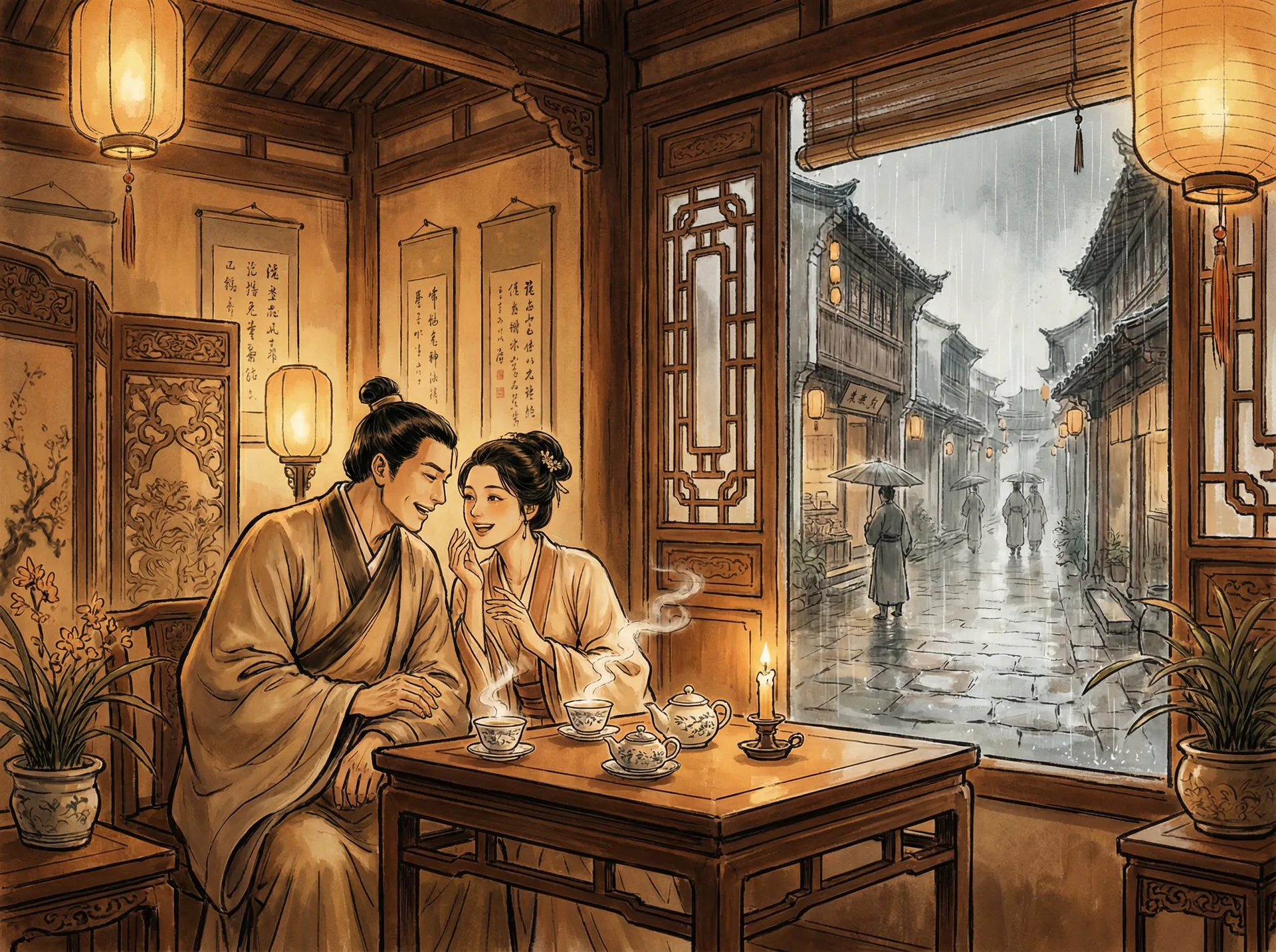 探花 - 雨巷茶叙